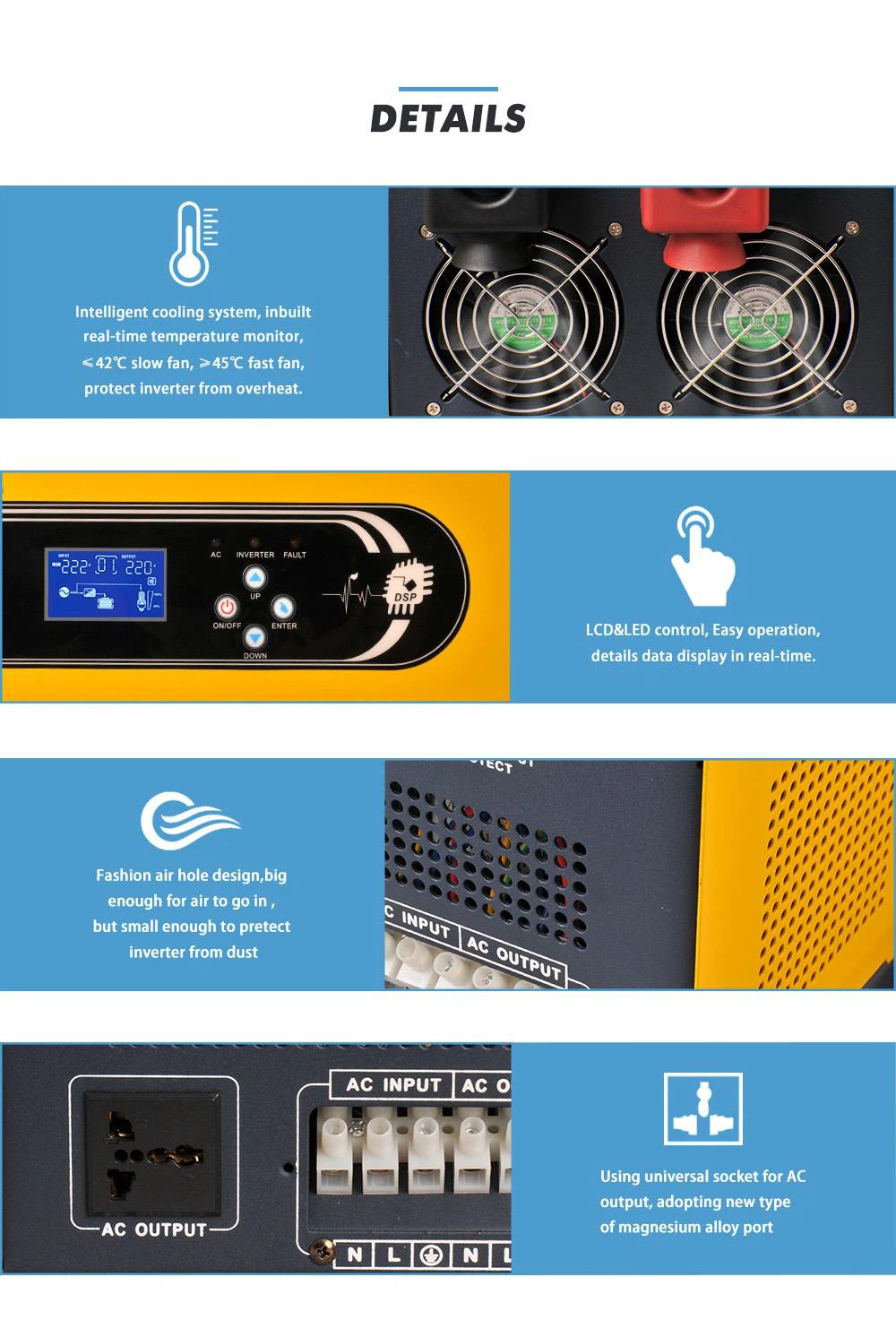 3000 watt pure sine wave power inverter